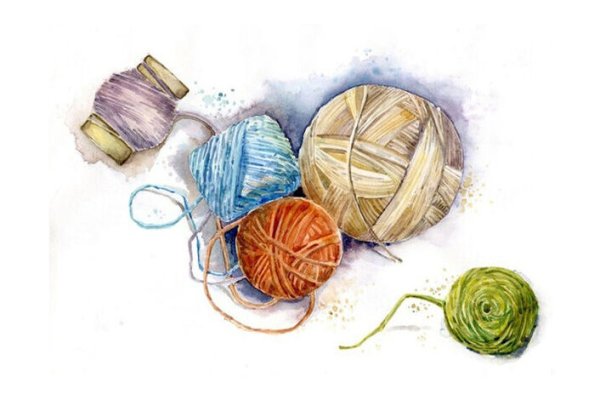 Акварельные нитки