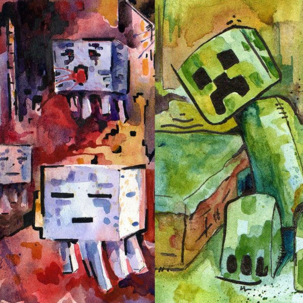 КРИПЕР майнкрафт Гаст майнкрафт