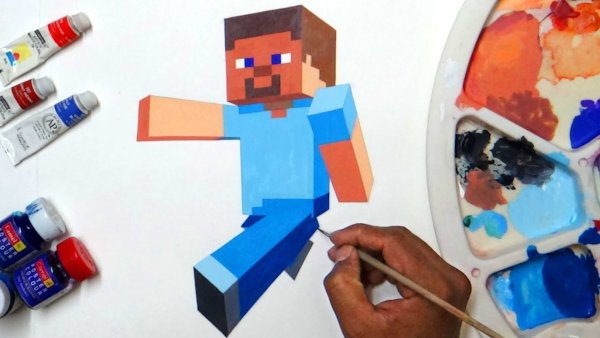 Рисовать майнкрафт