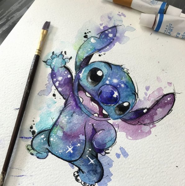 Мультяшки акварелью