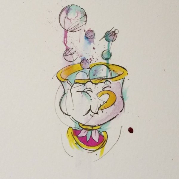 Дисней акварель