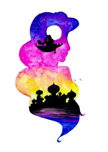 Акварель мультики