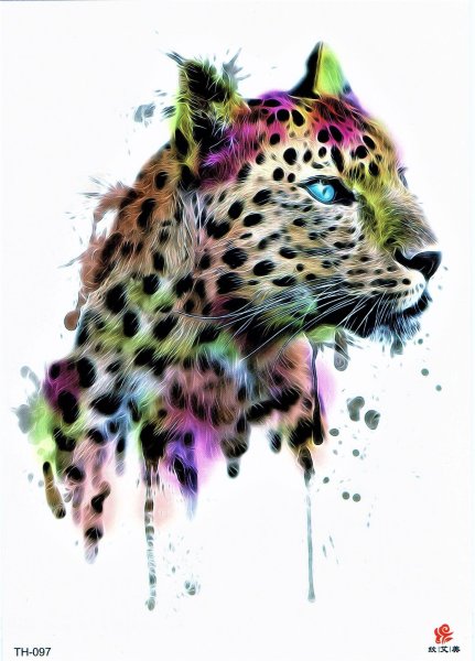 Леопард акварель