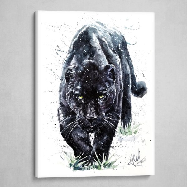 Алмазная живопись черная пантера