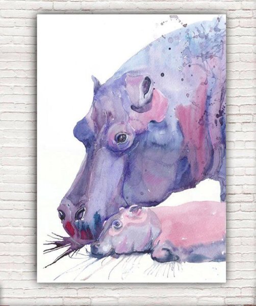 Прикольный Бегемотик