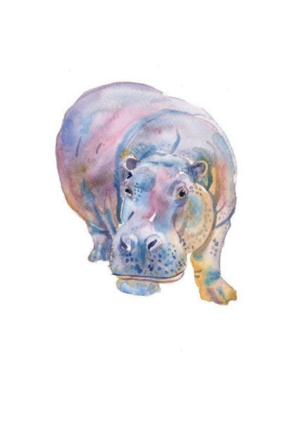 Милые бегемотики мультяшные