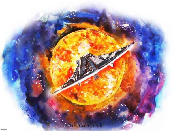 Скетчинг акварель брызги