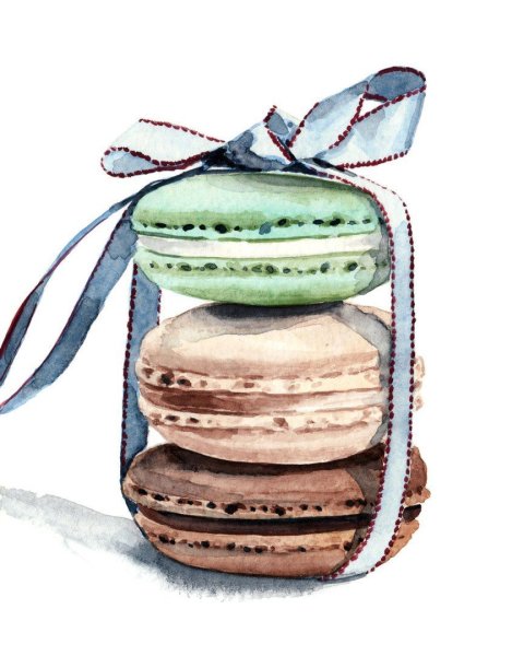 Макаруны иллюстрация