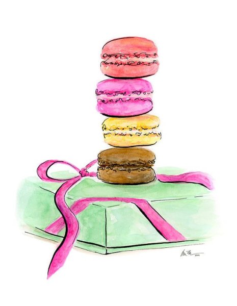 Макарон печенье иллюстрация