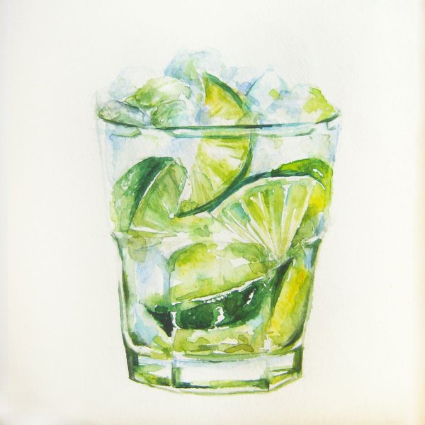 Мохито скетч маркерами