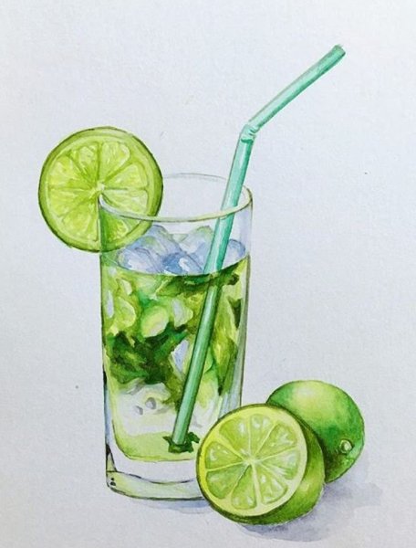 Скетчинг Мохито