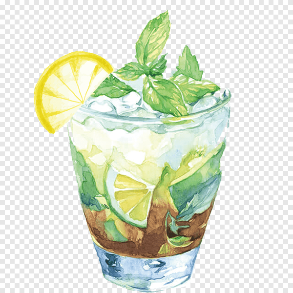 Лимонад акварель