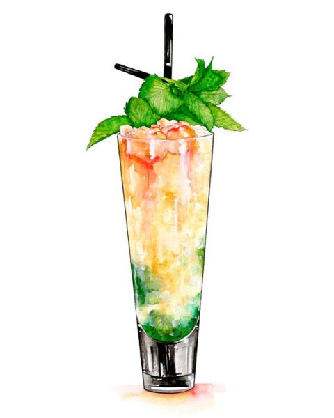 Мохито скетч маркерами