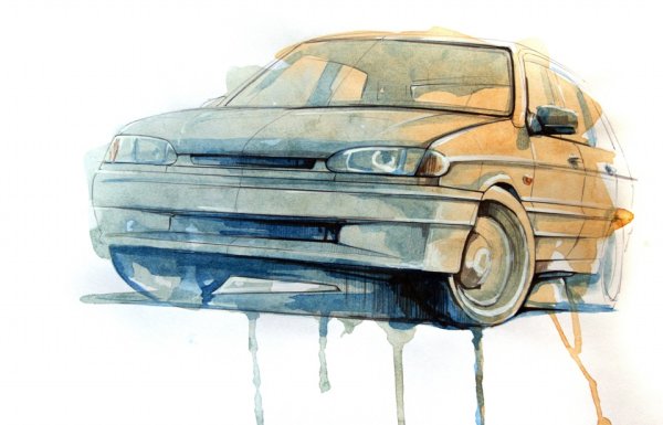 Жигули акварелью