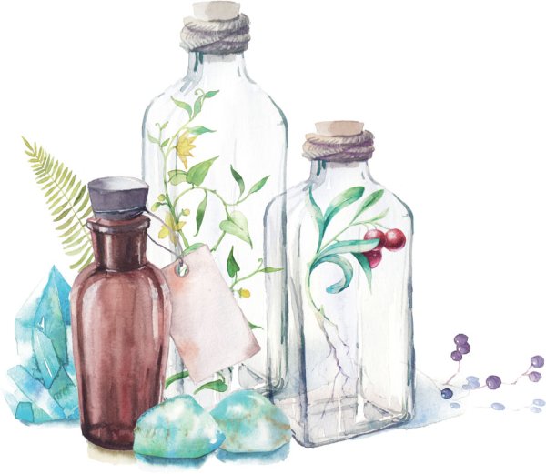 Таблетки рисунок акварель