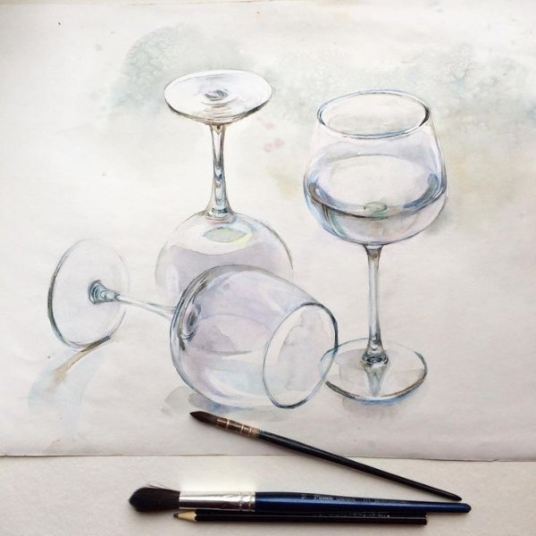 Рисование стеклянных предметов