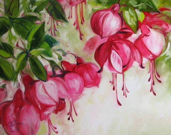 Фуксия цветок тату