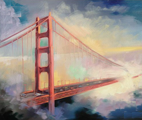 Импрессионизм мост золотые ворота