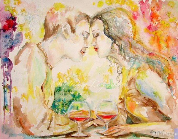 Влюблённые живопись