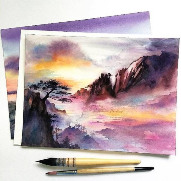 Рисунки акварелью