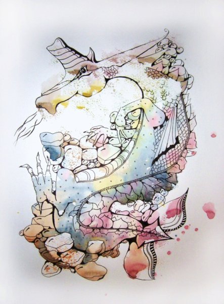 Графика акварель