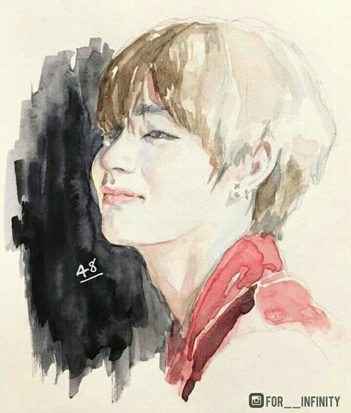 БТС акварелью