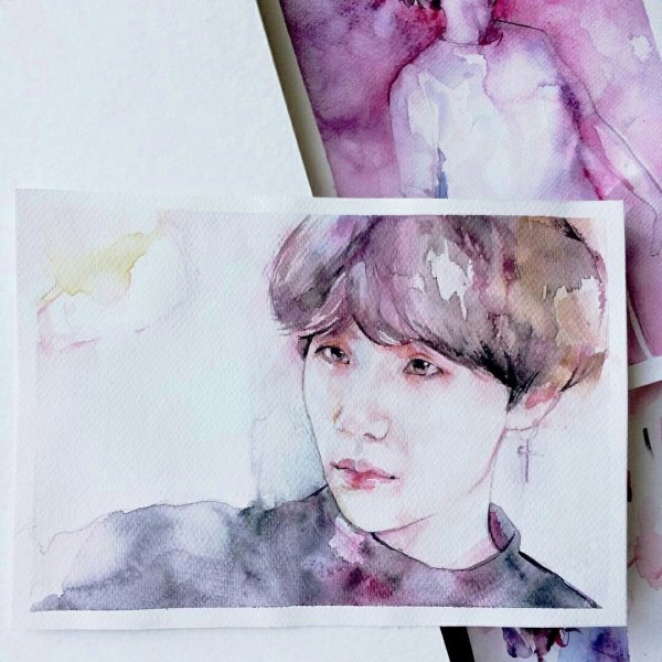 БТС акварелью