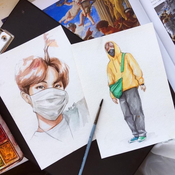 Кпоп акварелью