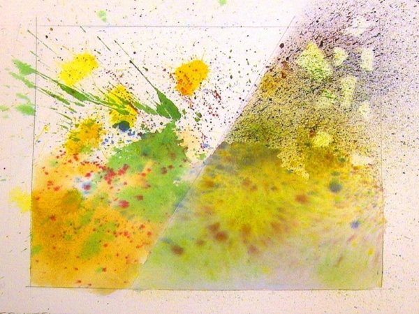 Набрызг техника живописи