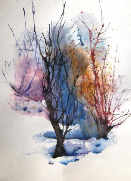 Кляксография монотипия