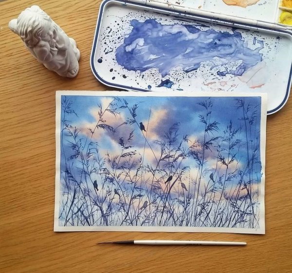 Акварельные техники рисования