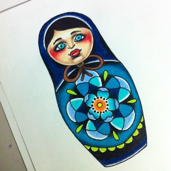 Матрешки для раскрашивания красками