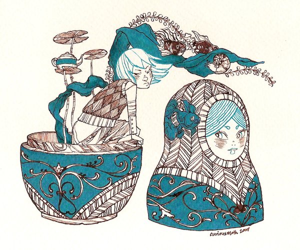 Матрешка стилизация