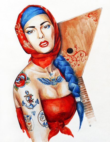 Матрешка девушка