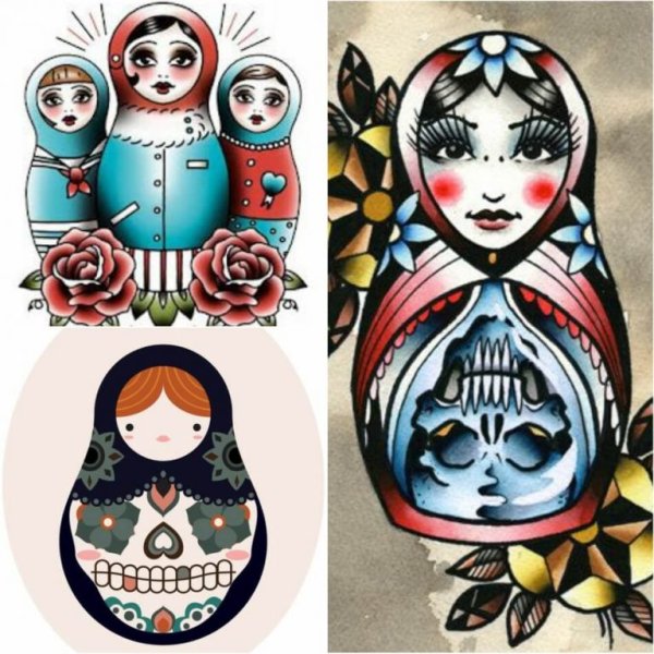 Матрешка эскиз
