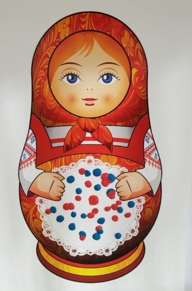 Сарафан для матрешки рисование