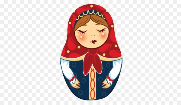 Матрешка стикер