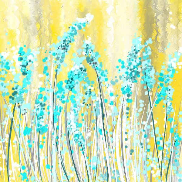 Картина в бирюзовых тонах