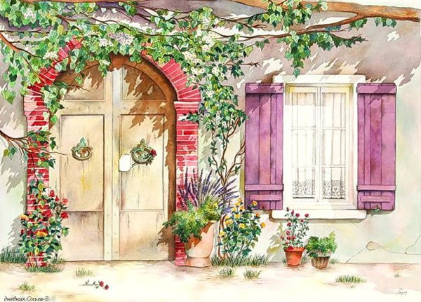 Окна и двери для декупажа