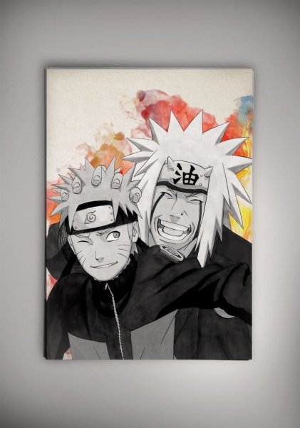 Нарисовать Наруто и Джирайя