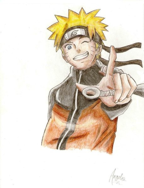 Наруто Узумаки арт для печати