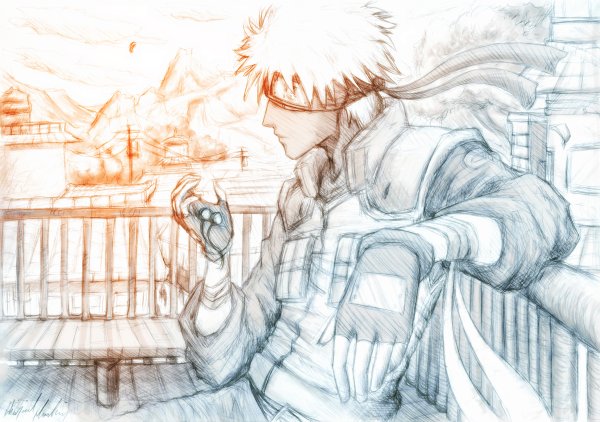 Какаши акварелью