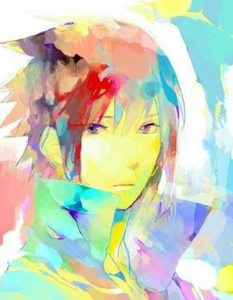 Наруто акварелью