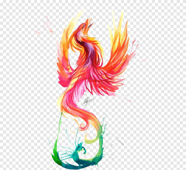 Акварельный Феникс
