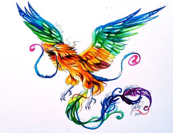 Феникс рисунок