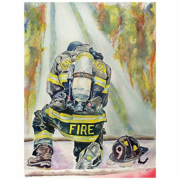 Картины про пожарных