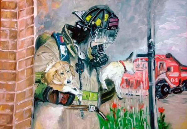 Пожарные Наброски
