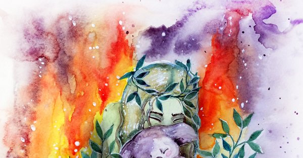 МЧС акварель