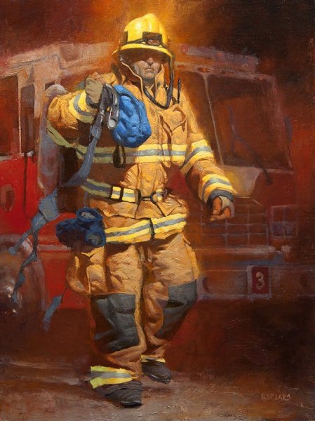 Пожарный рисунок