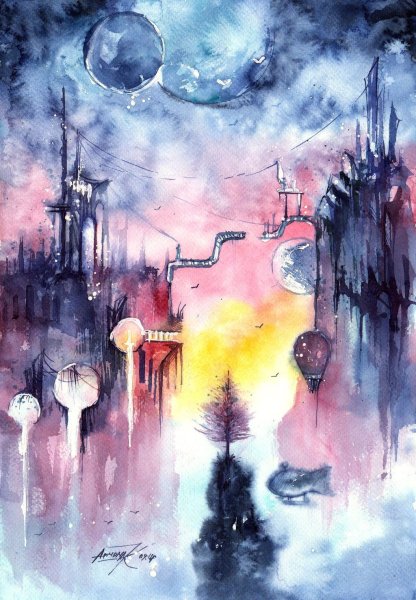 Анна Армона акварель